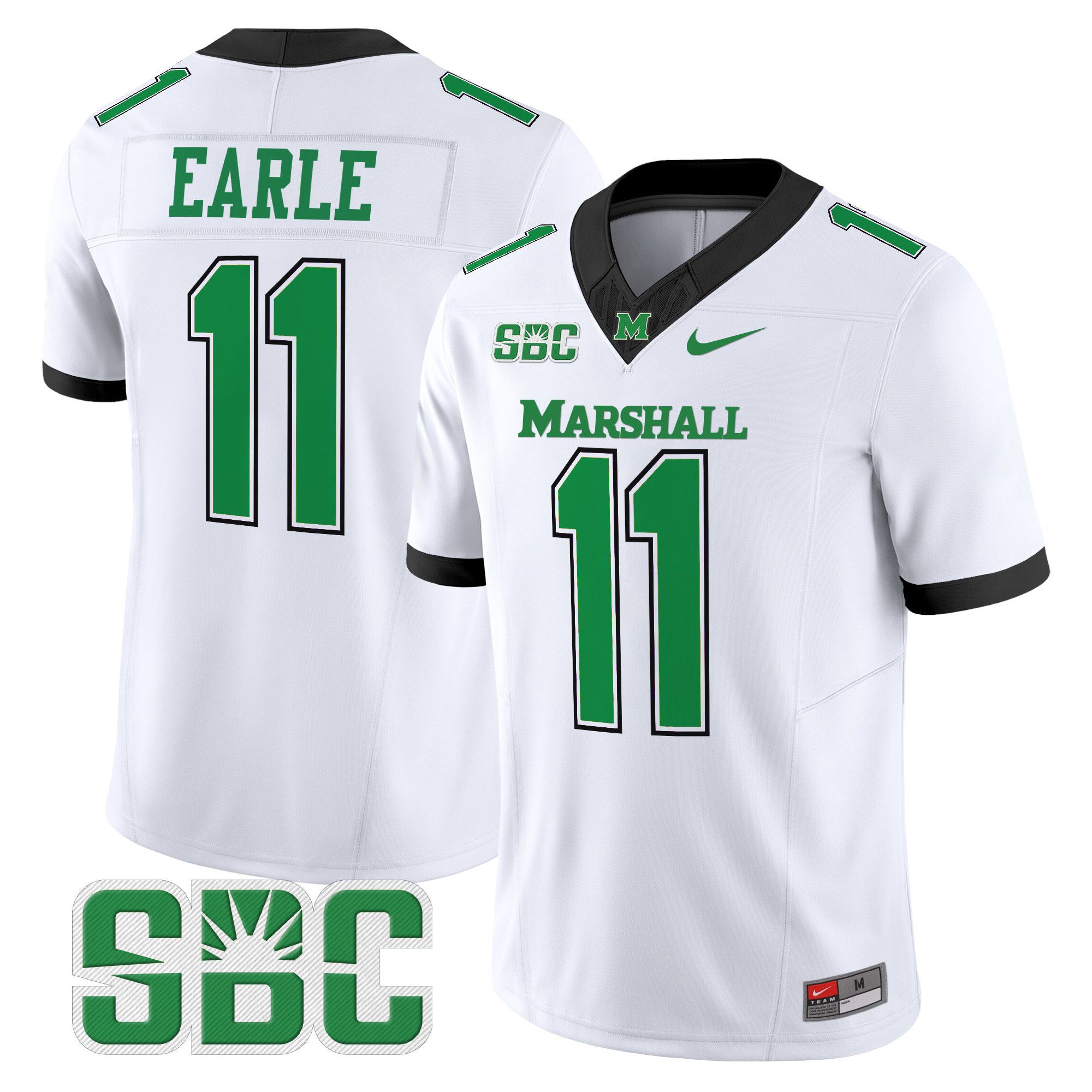Men Marshall Thundering Herd #11 Earle White Nike 2024 Vapor Limited NCAA Jersey